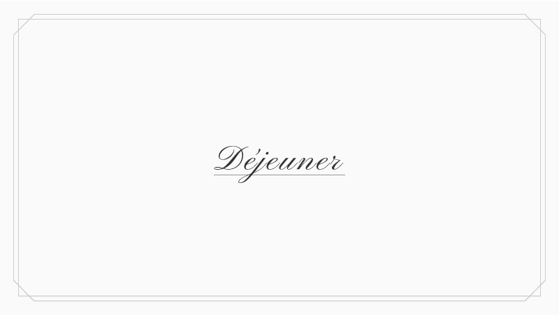 Déjeuner A 